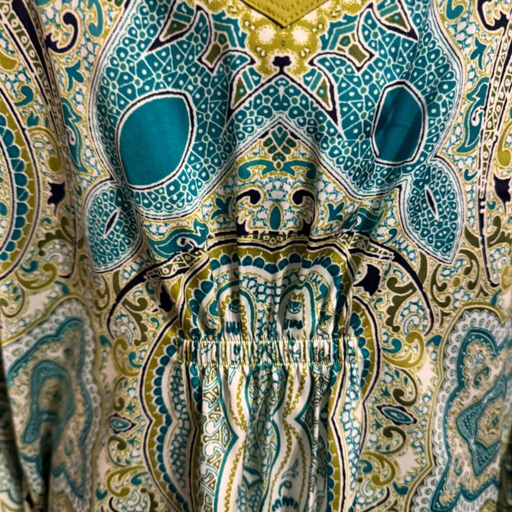 JONES NY SPRING/SUMMER GORGEOUS PRINT w/SLEEVE DETAIL TOP MEDIUM #C - Picture 6 of 8